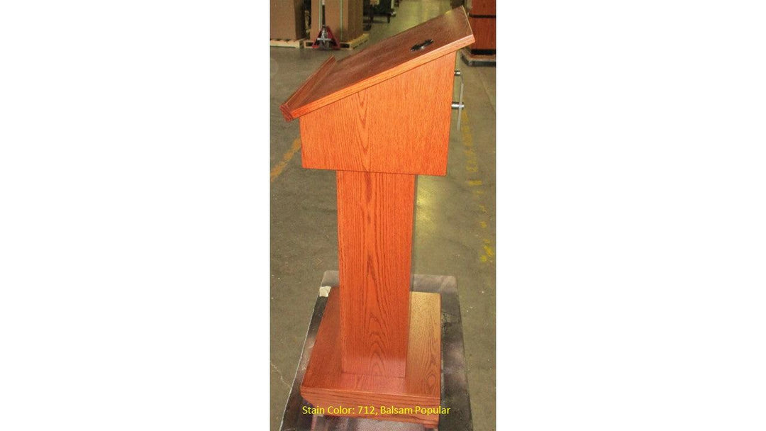 Handcrafted Solid Hardwood Lectern Royal-Side 712 Balsam Popular-Handcrafted Solid Hardwood Pulpits, Podiums and Lecterns-Podiums Direct