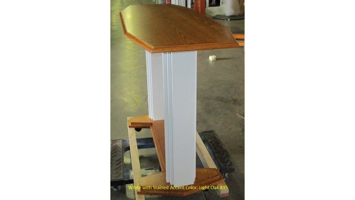 Communion Table 705W Proclaimer Acrylic and Wood Style-Side Light Oak 35-Communion Tables and Altars-Podiums Direct