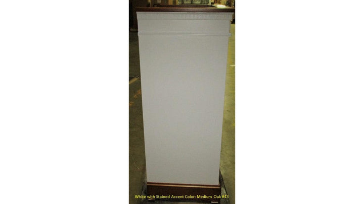 Church Wood Pulpit Single NO 821-Side Medium Oak 43-Church Solid Wood Pulpits, Podiums and Lecterns-Podiums Direct