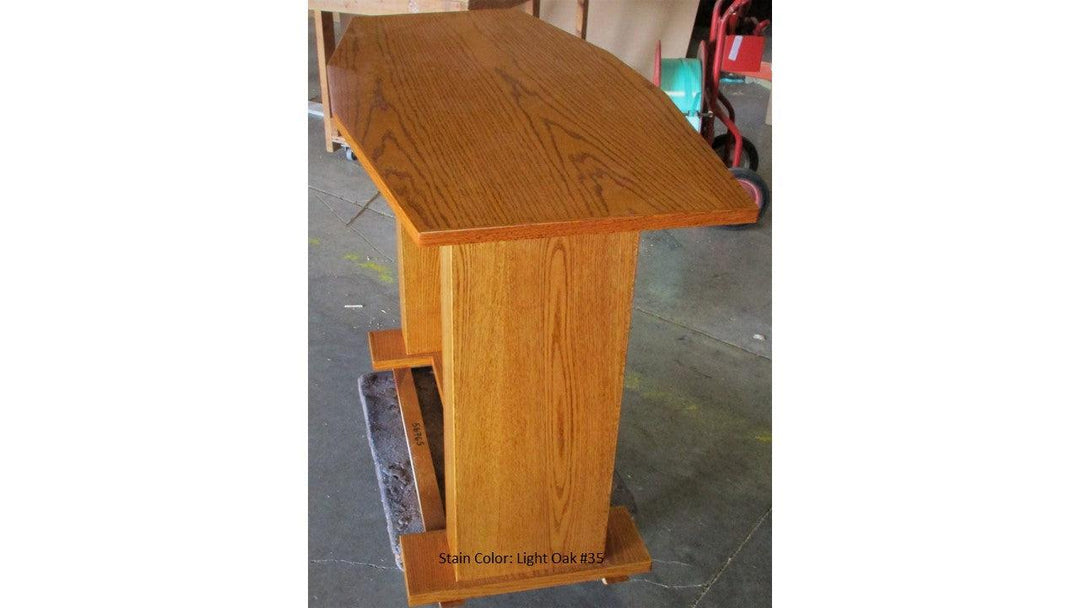 Communion Table 781 Acrylic and Wood Style-Side View Light Oak 35-Communion Tables and Altars-Podiums Direct
