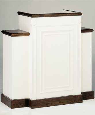Church Wood Pulpit Colonial TWP-605-Church Solid Wood Pulpits, Podiums and Lecterns-Podiums Direct