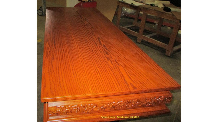 Communion Table NO 560 Pedestal-Top Medium Oak 43-Communion Tables and Altars-Podiums Direct
