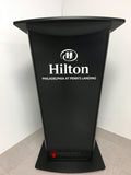 VH1 Deluxe Black Aluminum Lectern