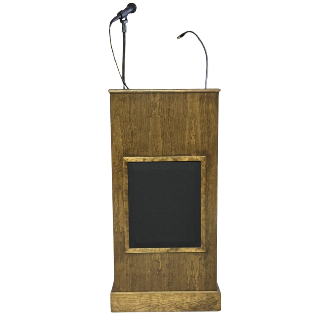 Collegiate Evolution lectern in cherry with dark walnut stain