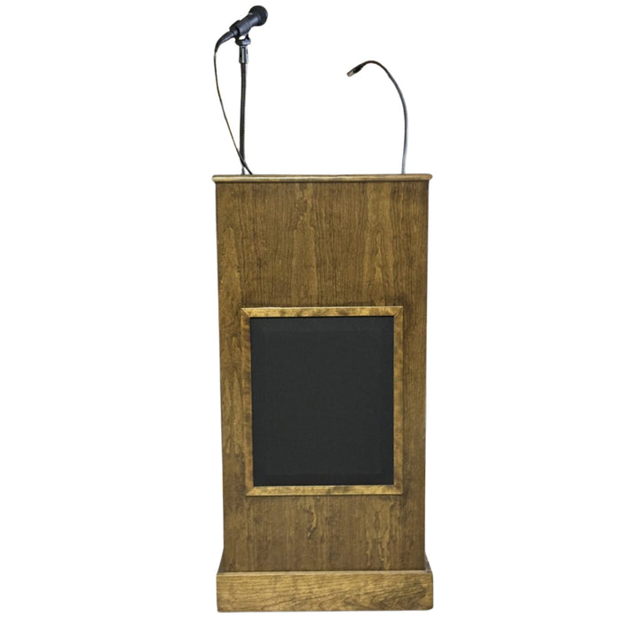 Collegiate Evolution lectern in cherry with dark walnut stain