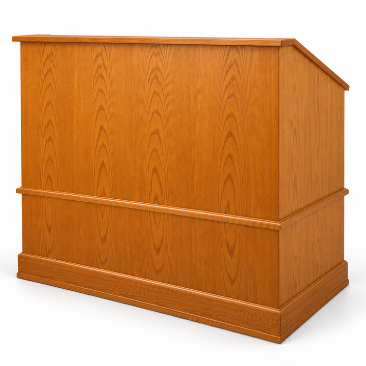 Commander 48-inch multimedia lectern — Medium Oak 
