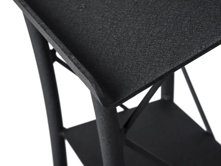 Metal Truss Lectern 4 Post Curved Color Black-Metal Truss Podiums and Lecterns-Podiums Direct