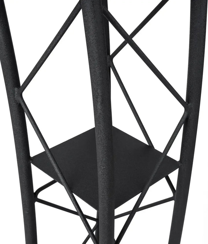 Metal Truss Lectern 4 Post Curved Color Black-Metal Truss Podiums and Lecterns-Podiums Direct