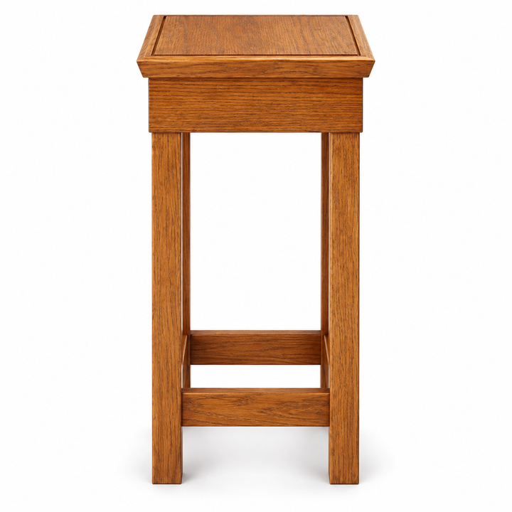 NO 400FLW solid oak church flower stand — Medium Oak 