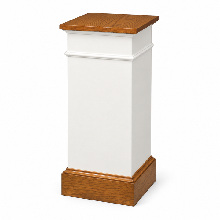 NO 810 colonial flower stand — Medium Oak 