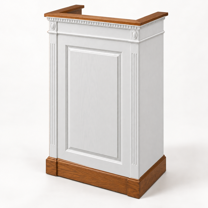NO 821 colonial single pulpit — Medium Oak 