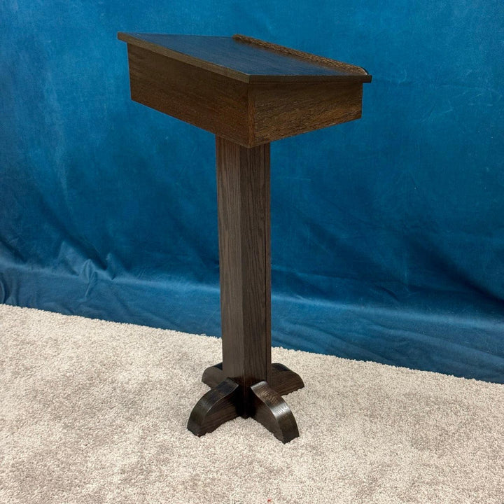 Portable Oak Pedestal Lectern [PSS243-O]