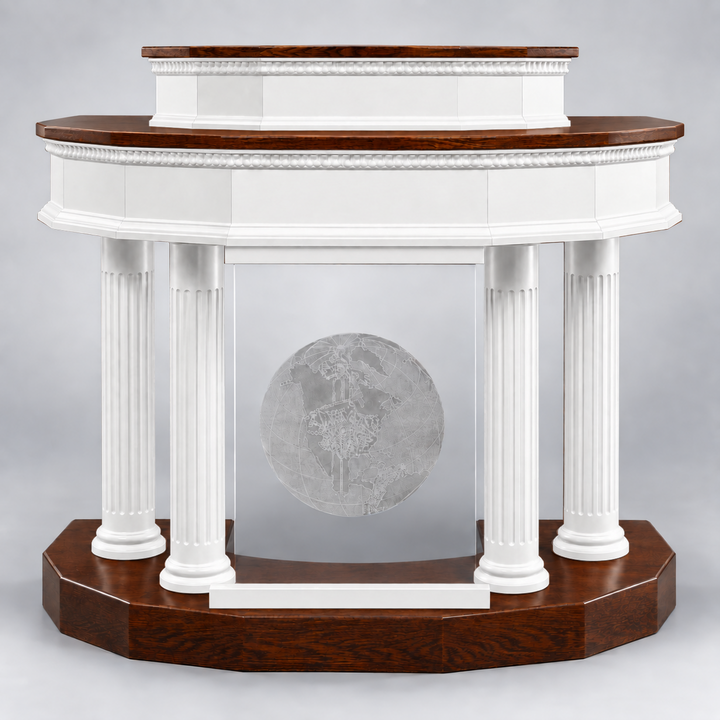 8302-CU pulpit — Medium Oak 