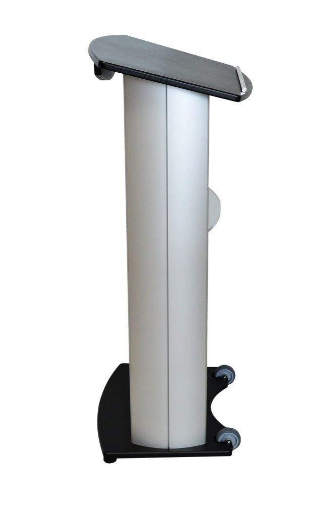 H2 Standard Aluminum Lectern, side black top and base
