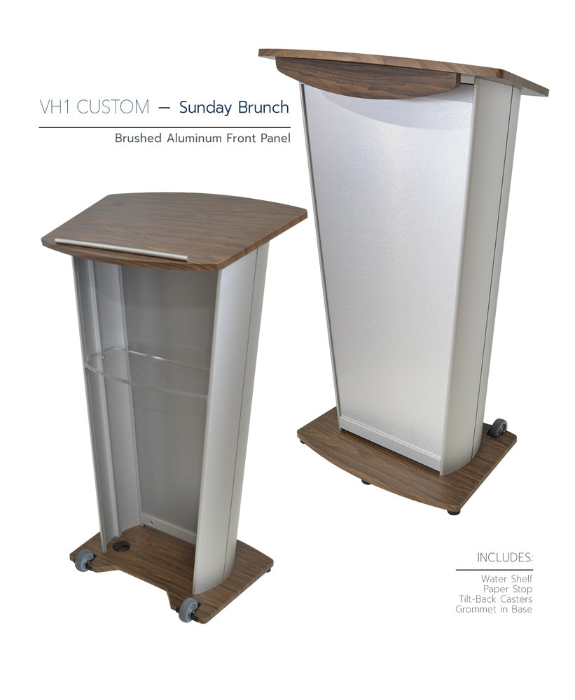 VH1 Custom Aluminum Lectern, sunday brunch