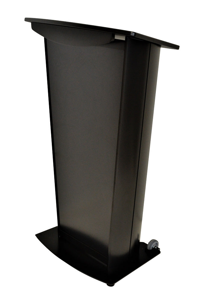 VH1 Deluxe Black Aluminum Lectern, angle