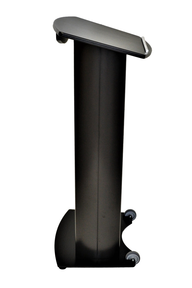 VH1 Deluxe Black Aluminum Lectern, side