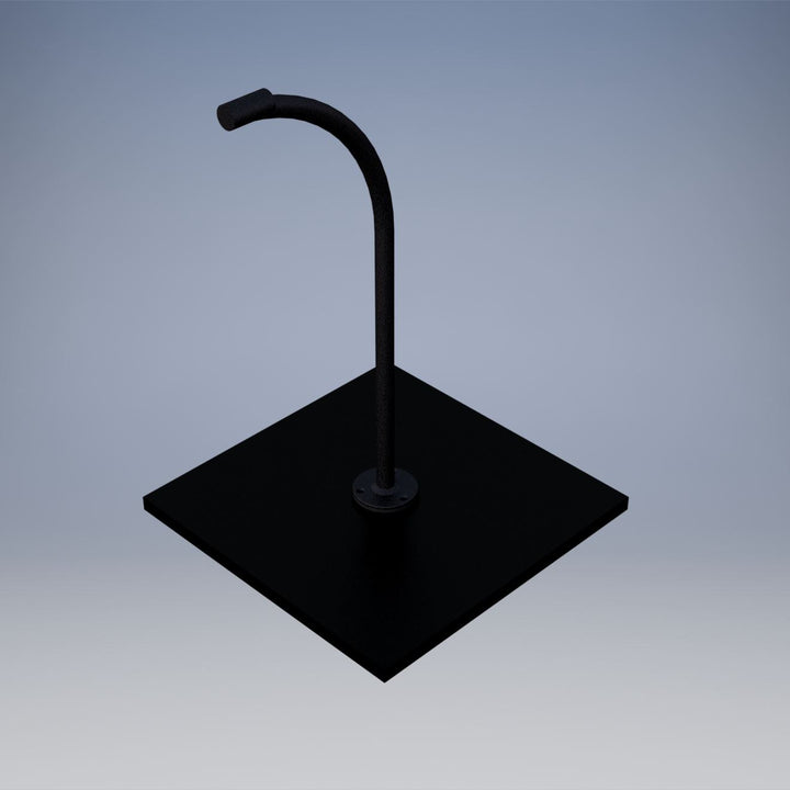 Carpeted Floor Lectern with Solid Oak Trim and Rear Casters, optional gooseneck mic arm
