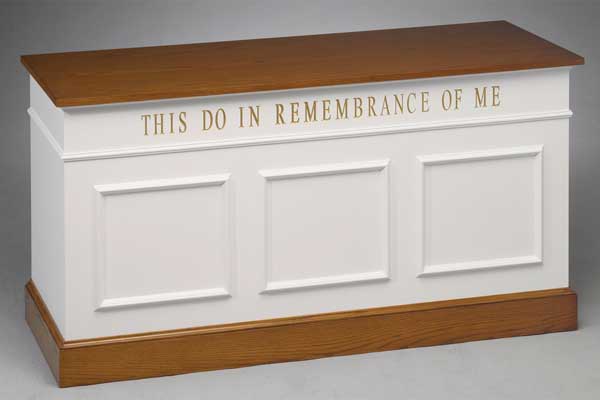 NO 810W pulpit set: the communion table