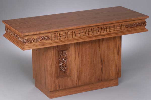 NO 560 pedestal communion table