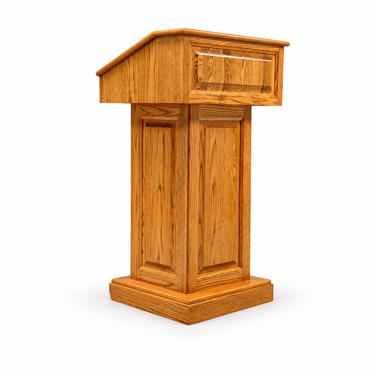 Handcrafted Solid Hardwood Lectern: The Counselor [CLR235] — product view