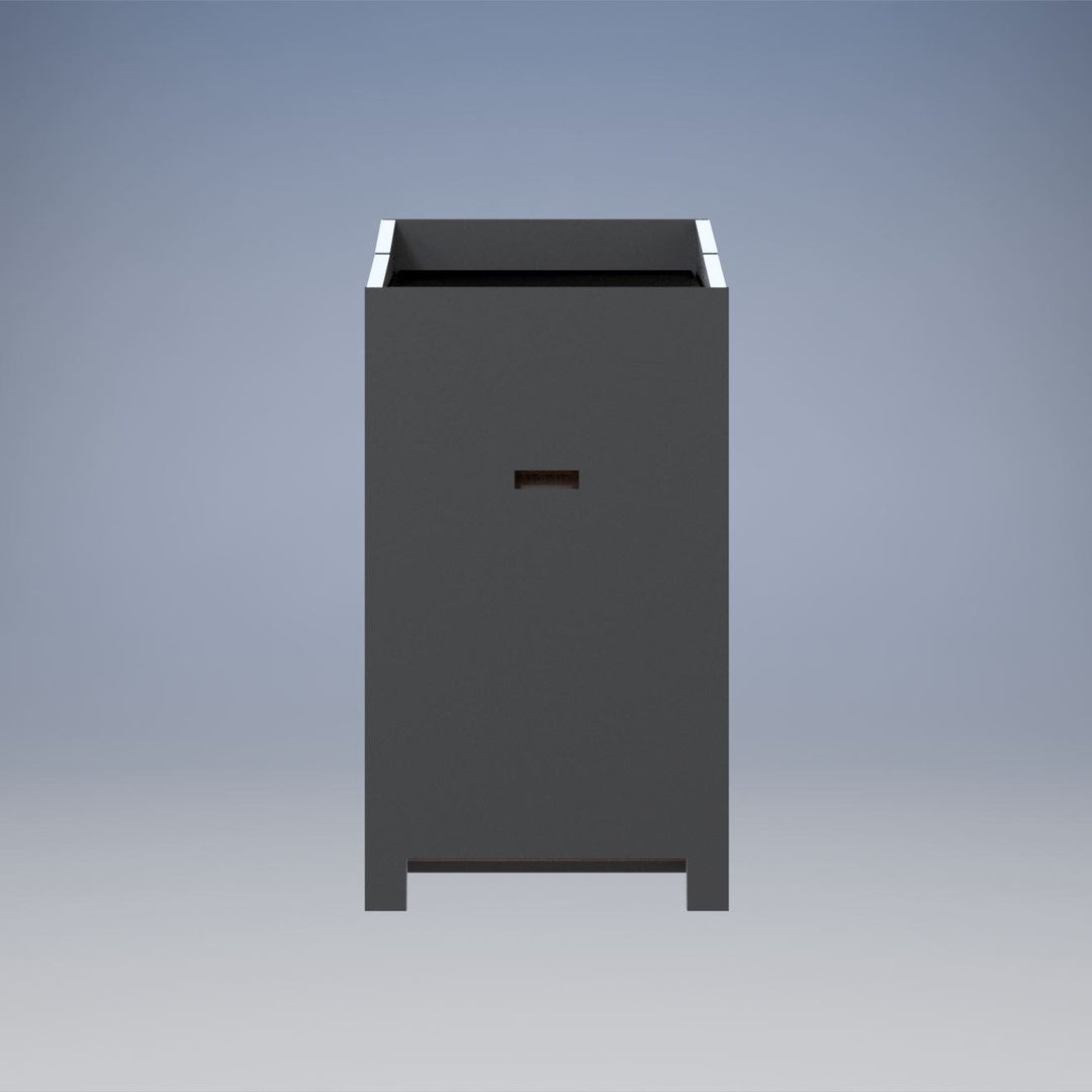 Folding Portable Lectern, Carpeted, Folds to Under 5 Inches Thick, speaker side