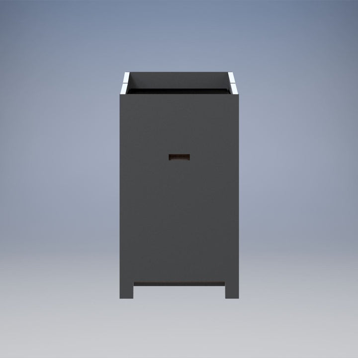 Folding Portable Lectern, Carpeted, Folds to Under 5 Inches Thick, speaker side