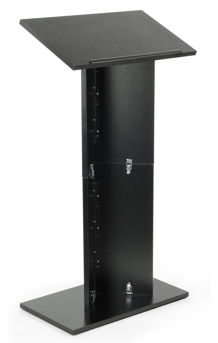 Folding Portable Lectern with Carry Bag, Black, speaker side