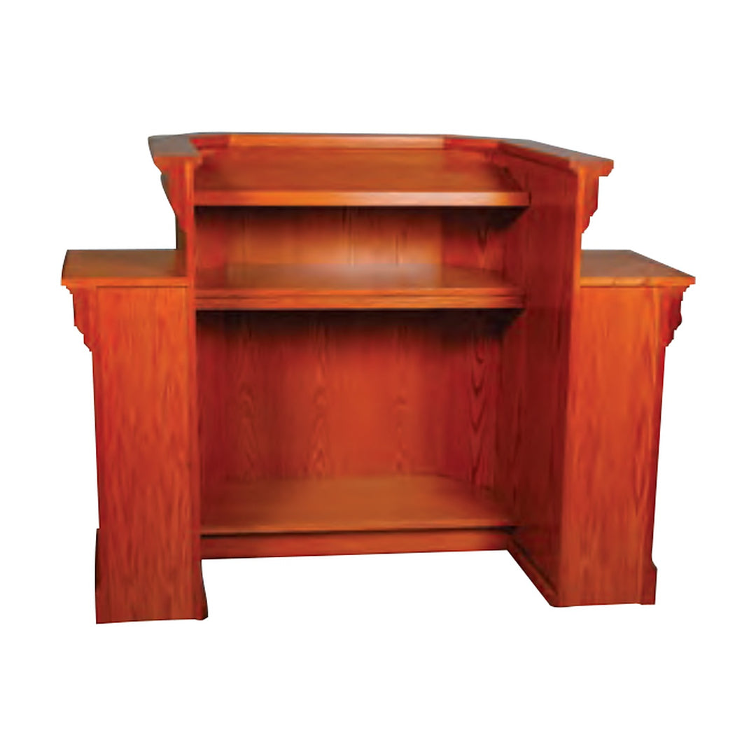 NO 900W-2 wing pulpit rear view showing the shelves