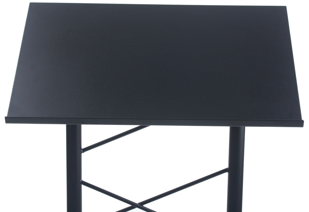 Lattice-Style Steel Truss Lectern, black, reading surface