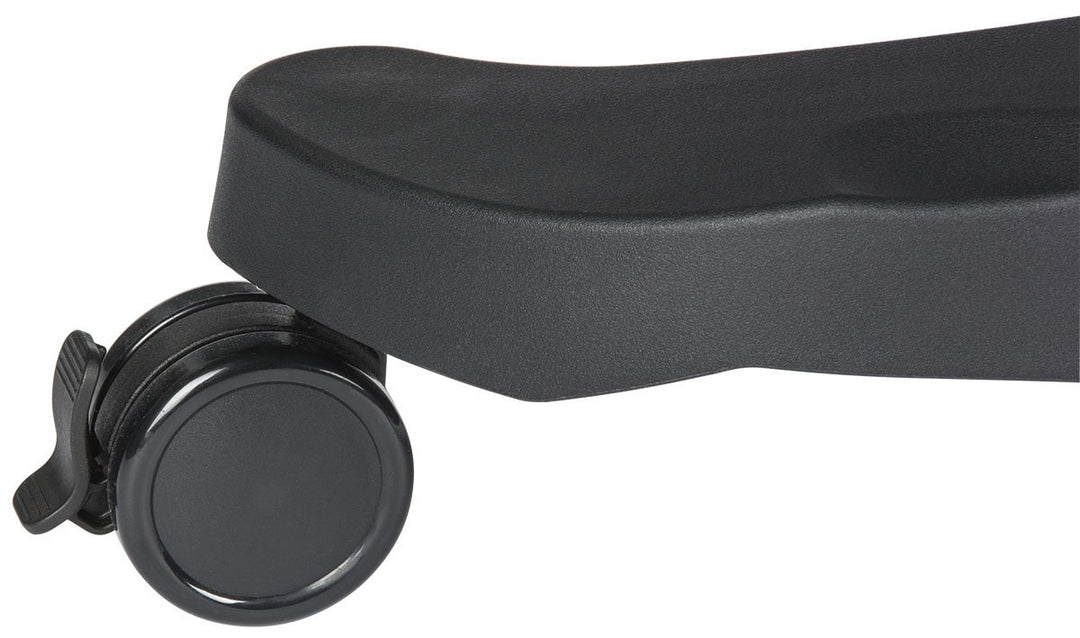 Mobile Sit-Stand Laptop Desk with Mouse Tray and Cup Holder, locking caster