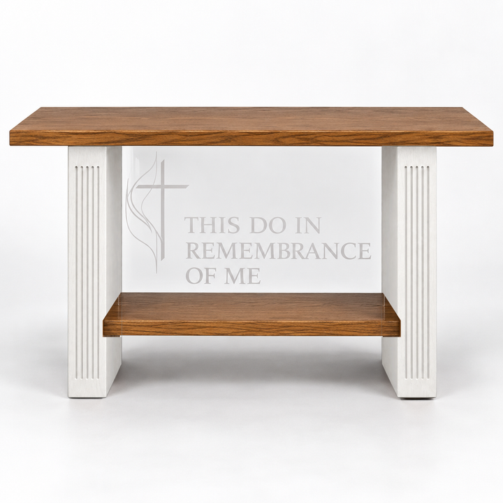 P203 communion table — Medium Oak 