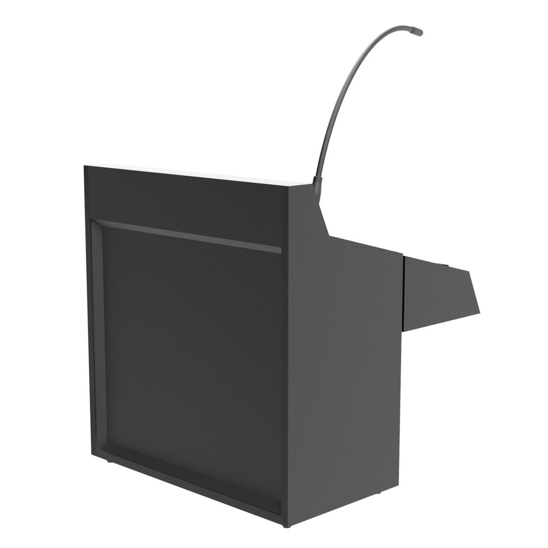 Tabletop Lectern with Built-In Sound System and Wireless Mic, front view