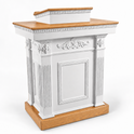 Church Wood Pulpit Colonial Tiered [TSP-620]
