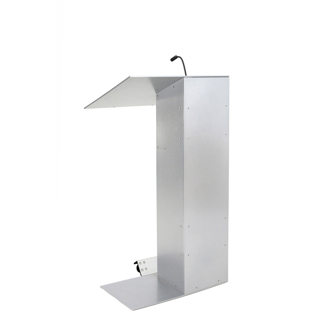 Contemporary Lectern and Podium K-1, Side View Base with Wheels