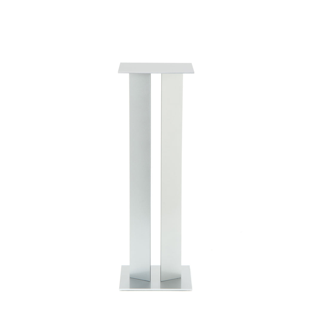 Contemporary Aluminum Side Table TA1, Front View