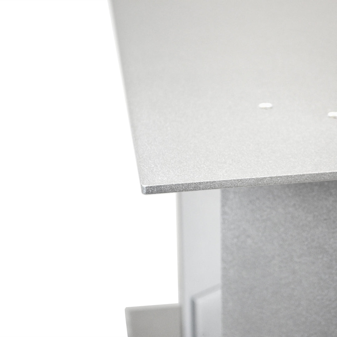 Contemporary Aluminum Side Table TC1, Close Up Details