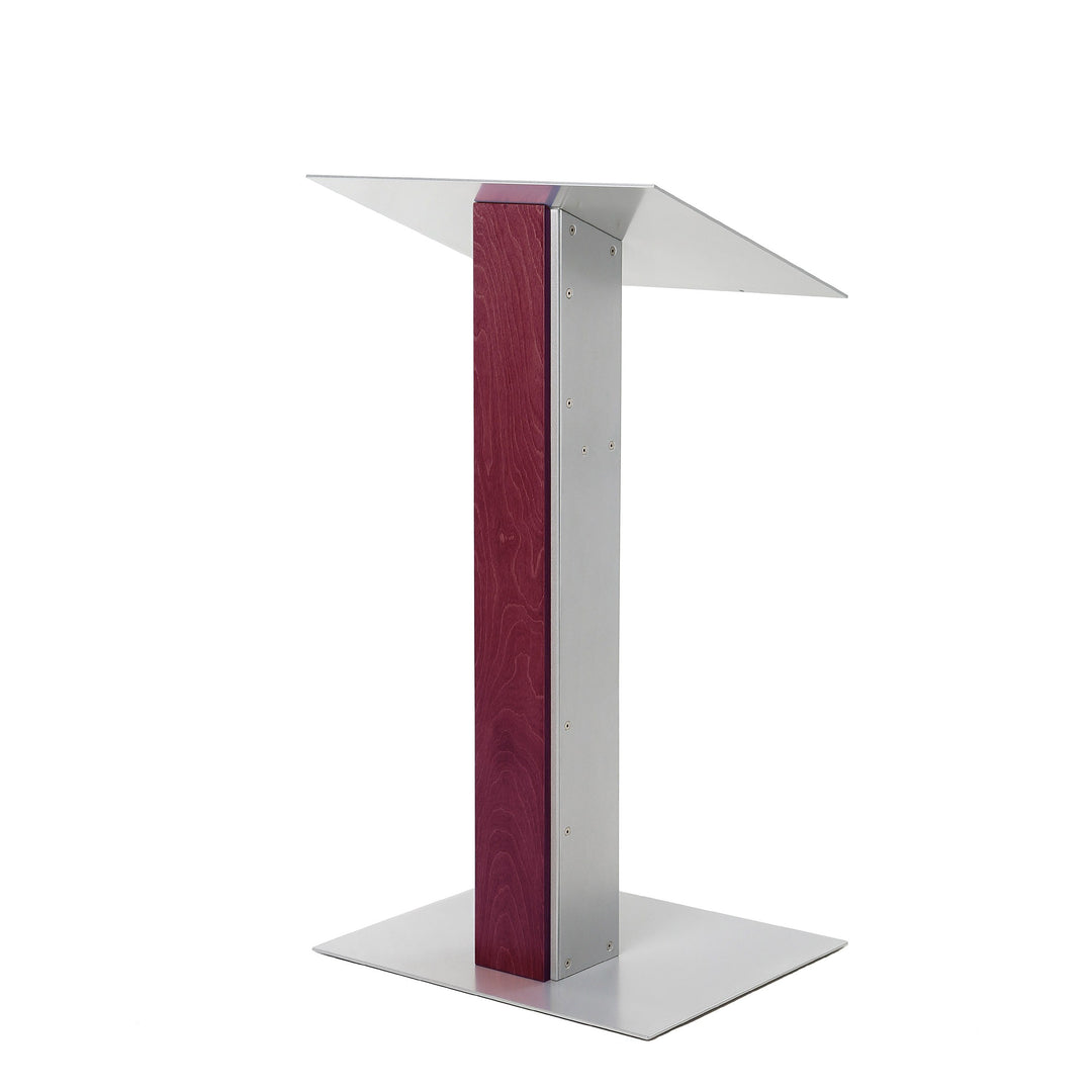 Contemporary Lectern and Podium Y-5, Mahogany with Optional Cross