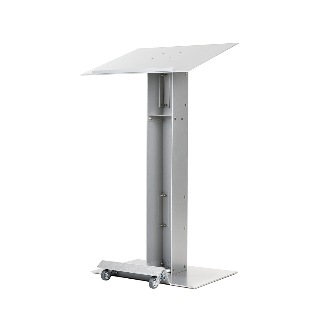 Contemporary Lectern and Podium Y-5 rear view with the wheel base