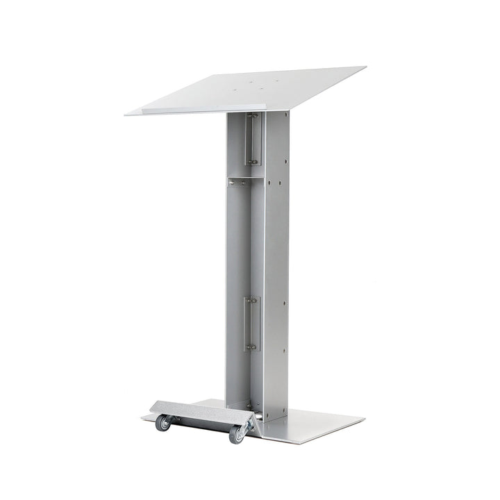 Contemporary Lectern and Podium Y-5 rear view with the wheel base