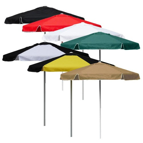 6 foot valet podium umbrella, plain, colour choices including black and white