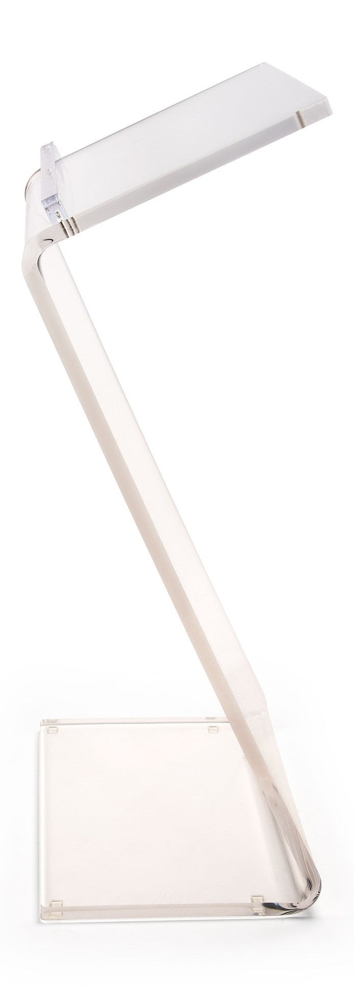 Plateau Clear Acrylic Lectern with Z-Shaped Profile, side profile