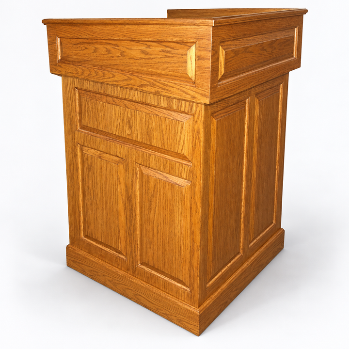 PDEMP-28 Empire multimedia lectern — Medium Oak 
