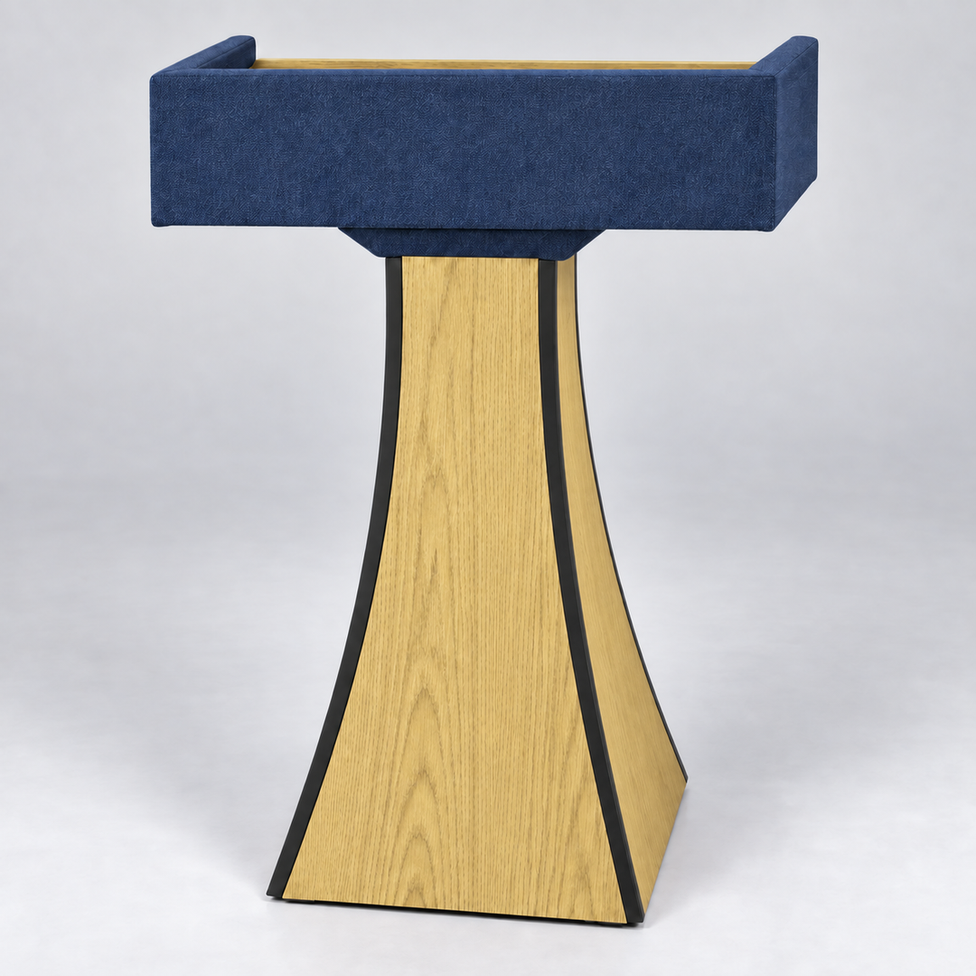 PDPRE Presidential solid oak lectern — Native Oak 