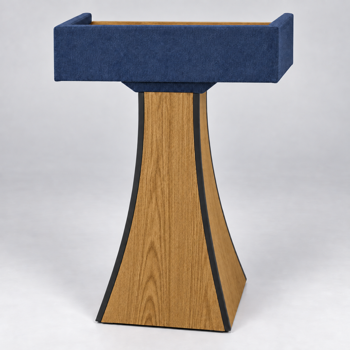 PDPRE Presidential solid oak lectern — Yellow Birch 