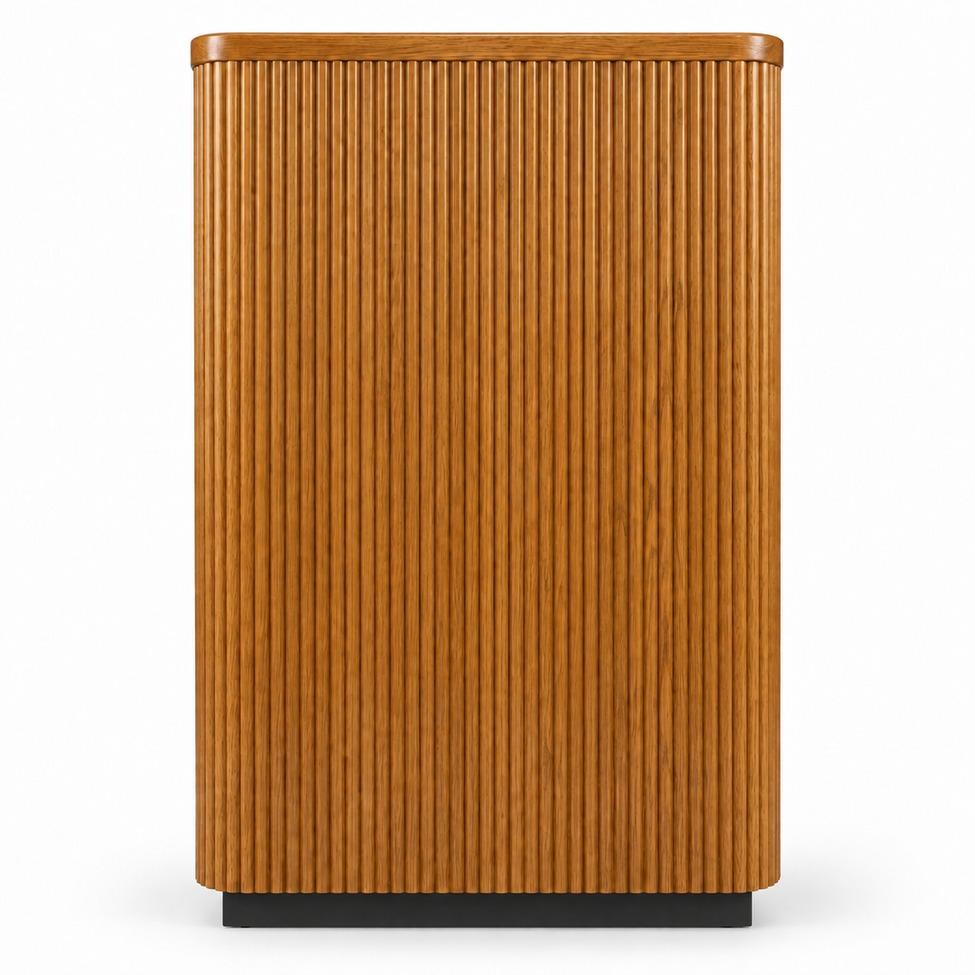 PDPRO Providence solid oak lectern — Medium Oak #43