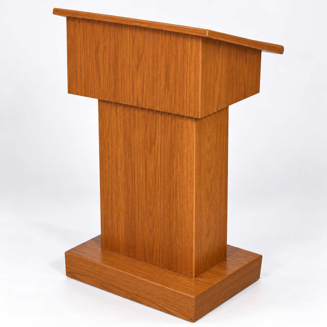 PDROY Royal solid oak lectern — Medium Oak #43
