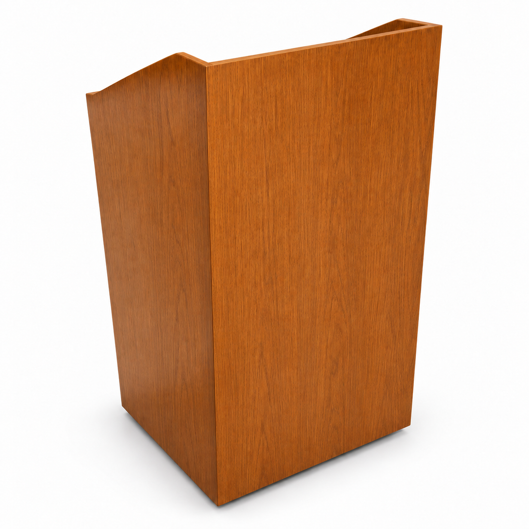 PDSPA Spartan solid oak lectern — Medium Oak #43