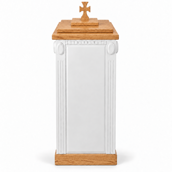 TBF-600 colonial baptismal font — Light Oak 