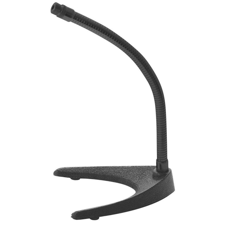 U-Base Gooseneck Desktop Microphone Stand-Black-Wireless Microphones and Lights, Podium and Lectern Options-Podiums Direct